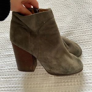 Jeffrey Campbell suede booties grey